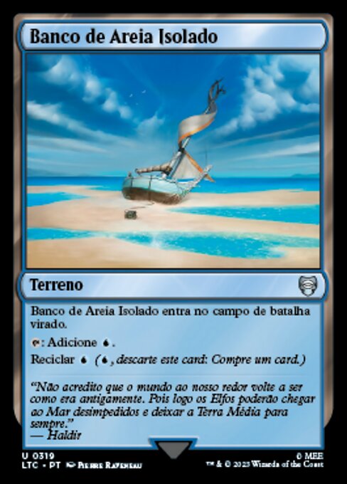 Lonely Sandbar - Secret Lair Drop (#2161) - Illustrated by Heather Hudson - Magic: The Gathering Card