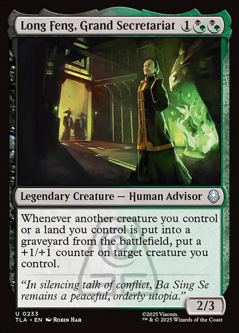 Long Feng, Grand Secretariat - Avatar: The Last Airbender Magic card