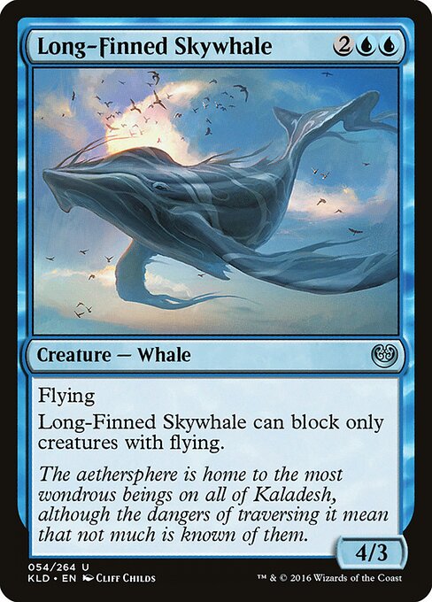 Long-Finned Skywhale - Kaladesh Magic card