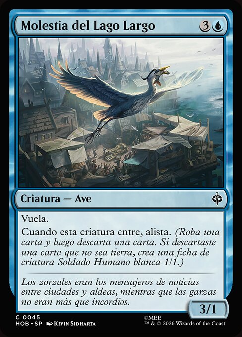 Plagegeist vom Langen See (Long Lake Nuisance) - The Hobbit (#45) - Illustrated by Kevin Sidharta - Magic: The Gathering Card
