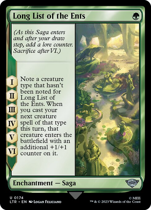 Long List of the Ents - The Lord of the Rings: Tales of Middle-earth Magic card