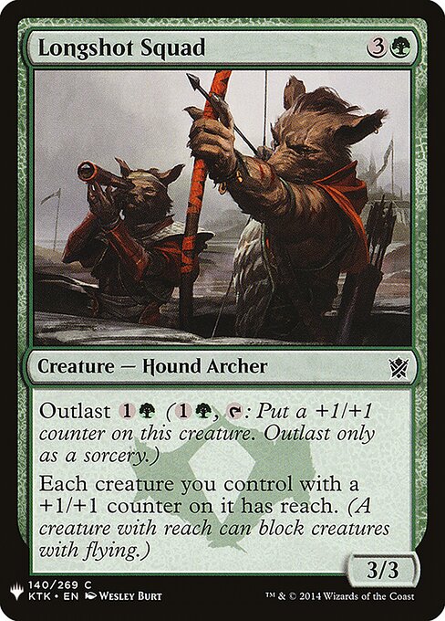 Escouade de tir à longue distance (Longshot Squad) - Khans of Tarkir (#140) - Illustrated by Wesley Burt - Magic: The Gathering Card