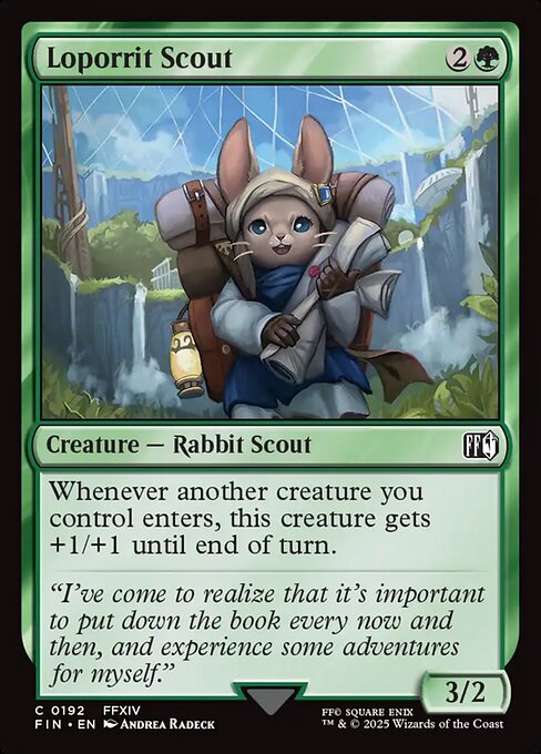 Loporrit Scout - Final Fantasy Magic card