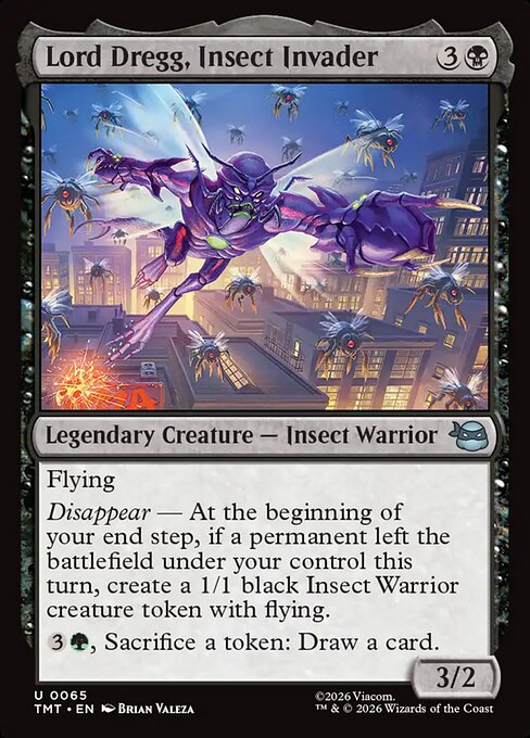 Lord Dregg, Insect Invader - Teenage Mutant Ninja Turtles Magic card