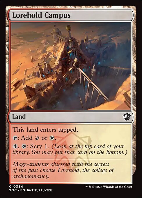 Lorehold Campus - Secrets of Strixhaven Commander Magic card