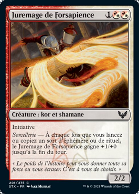 로어홀드 서약마도사 (Lorehold Pledgemage) - Strixhaven: School of Mages (#201) - Illustrated by Jake Murray - Magic: The Gathering Card
