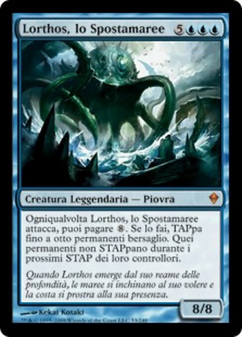 Lorthos, der Gezeitenmacher (Lorthos, the Tidemaker) - Commander Masters (#103) - Illustrated by Kekai Kotaki - Magic: The Gathering Card