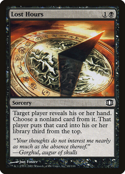 Lost Hours - Future Sight Magic card