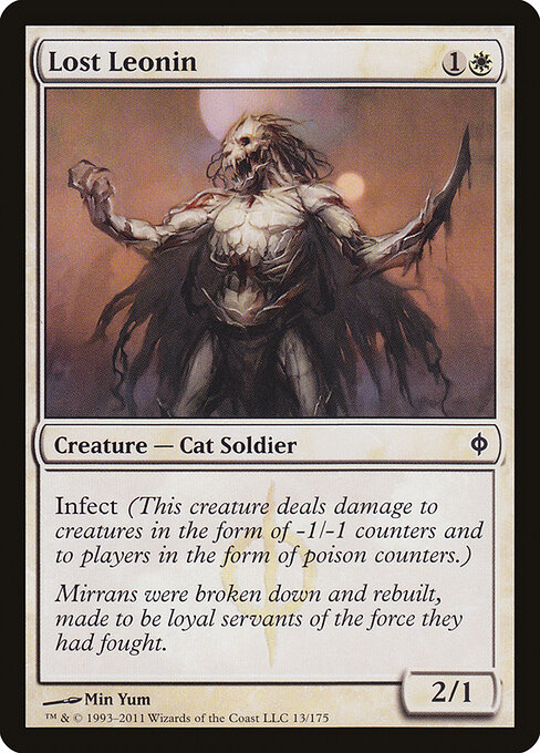 Léonin perdu (Lost Leonin) - New Phyrexia (#13) - Illustrated by Min Yum - Magic: The Gathering Card