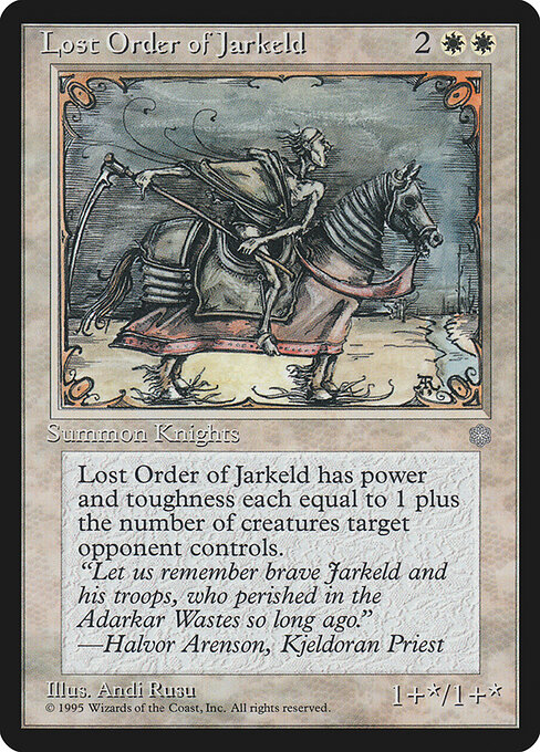Jarkelds vergessener Orden (Lost Order of Jarkeld) - Ice Age (#43) - Illustrated by Andi Rusu - Magic: The Gathering Card