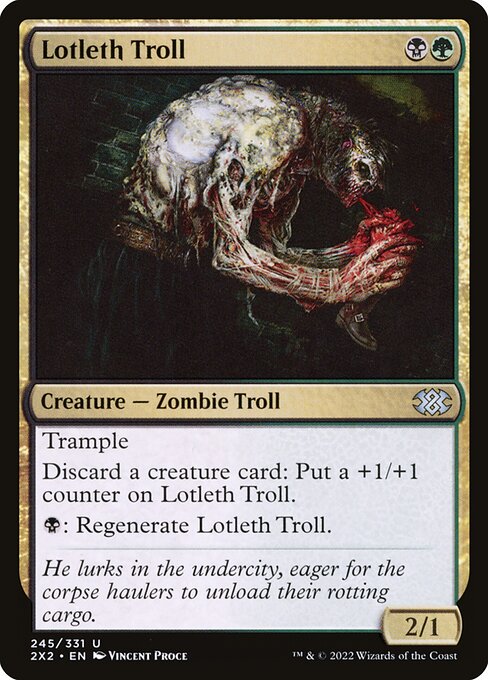 Lotleth Troll - Double Masters 2022 Magic card