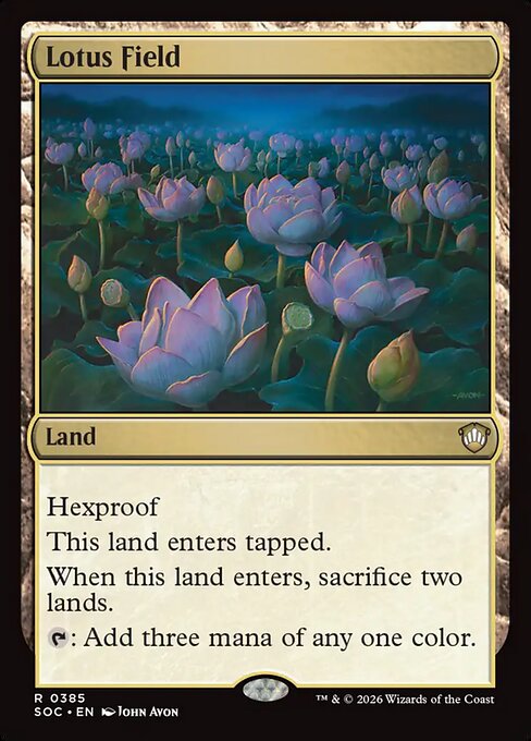 Lotus Field - Secrets of Strixhaven Commander Magic card