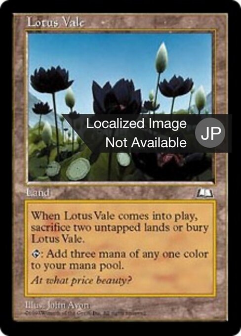 Lotustal (Lotus Vale) - Weatherlight (#165) - Illustrated by John Avon - Magic: The Gathering Card