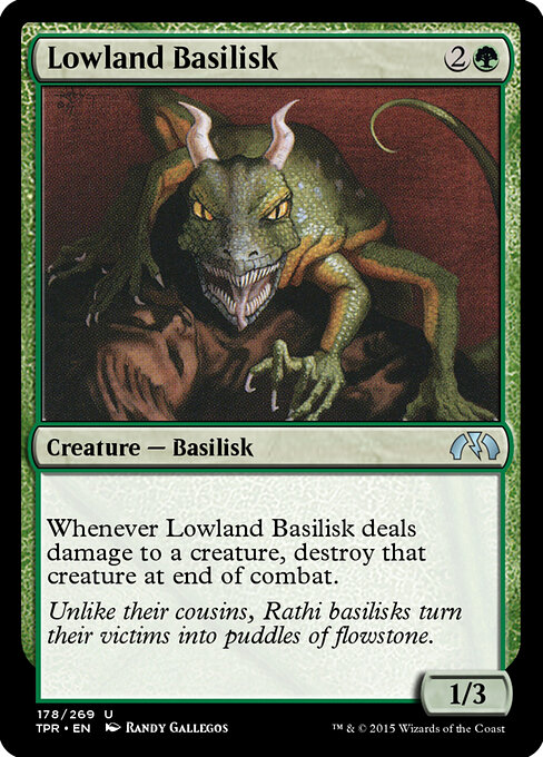 Lowland Basilisk - Tempest Remastered Magic card