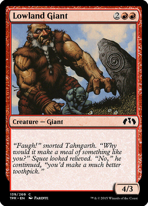 Lowland Giant - Tempest Remastered Magic card