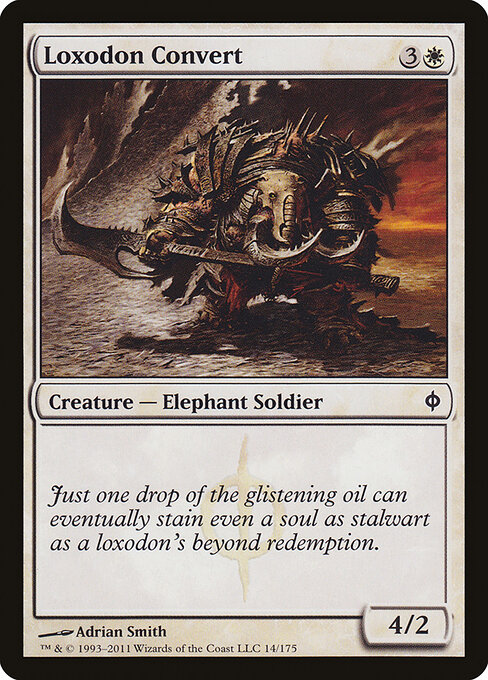 Loxodon Convert - New Phyrexia Magic card