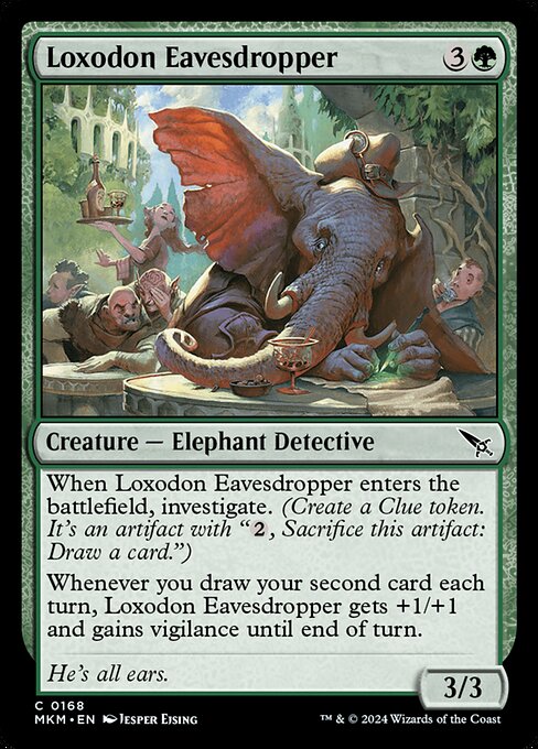 Loxodon Eavesdropper - Murders at Karlov Manor Magic card