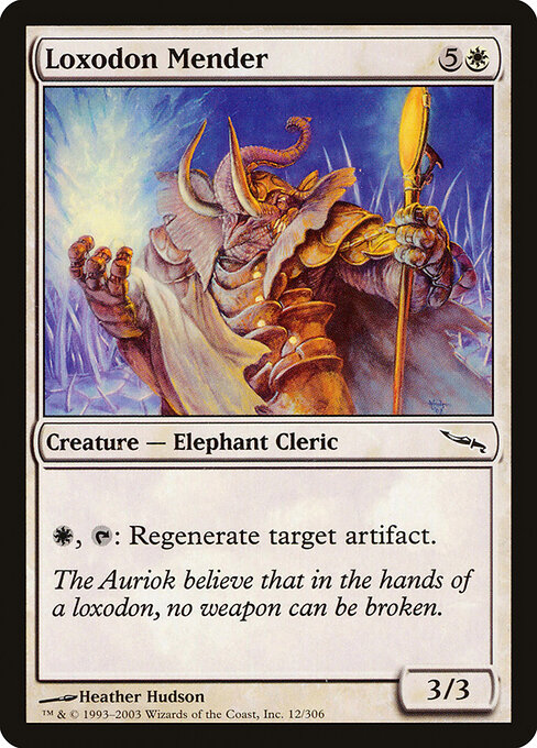 Loxodon Mender - Mirrodin Magic card