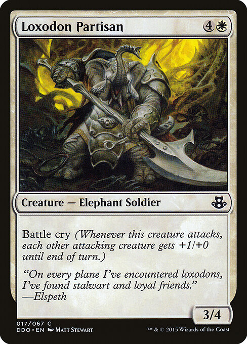 Loxodon Partisan - Duel Decks: Elspeth vs. Kiora Magic card