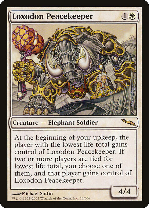 Loxodon Peacekeeper - Mirrodin Magic card