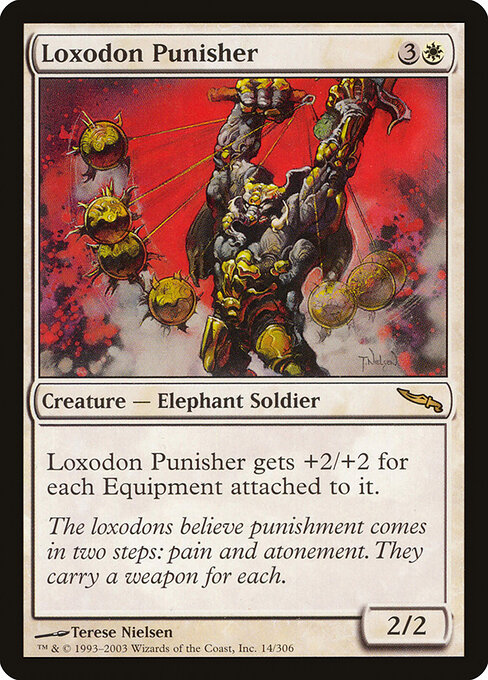 Loxodon Punisher - Mirrodin Magic card