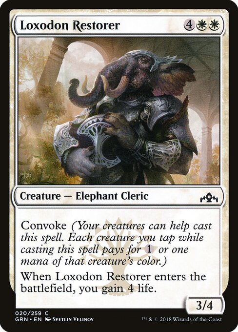 Loxodon Restorer - Guilds of Ravnica Magic card