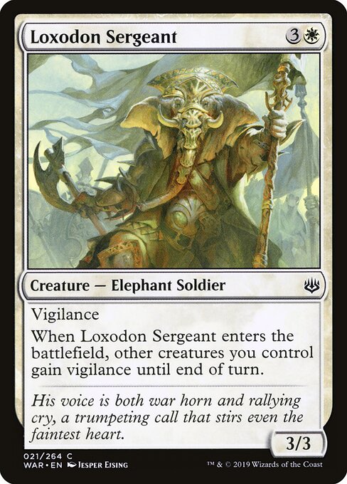 Loxodon Sergeant - War of the Spark Magic card