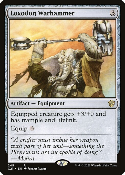 Loxodon Warhammer - Commander 2021 Magic card