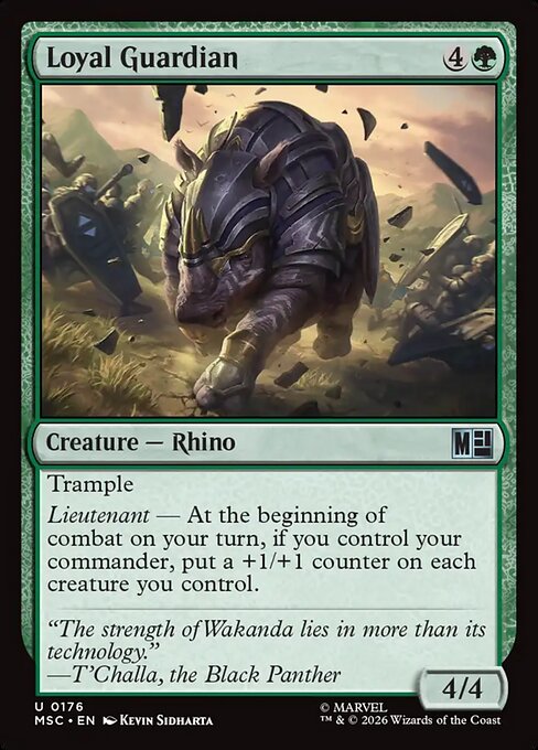 Loyal Guardian - Marvel Super Heroes Commander Magic card