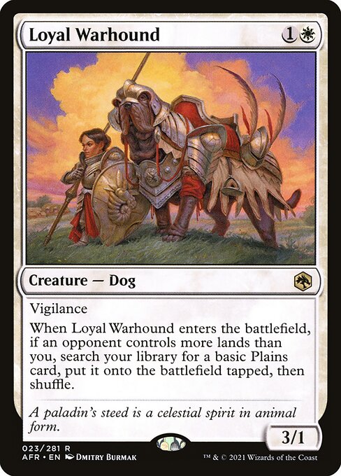 Loyal Warhound - Adventures in the Forgotten Realms Magic card