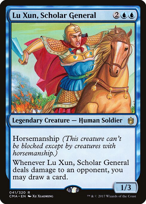 Lu Xun, Scholar General - Commander Anthology Magic card