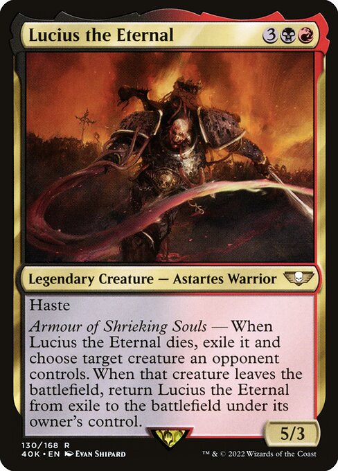 Lucius the Eternal - Warhammer 40,000 Commander Magic card