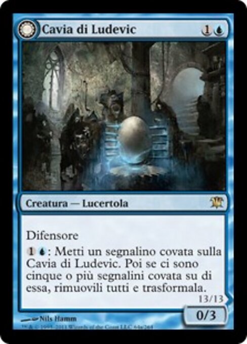 Ludevic's Test Subject // Ludevic's Abomination - Innistrad (#64) - Illustrated by Nils Hamm - Magic: The Gathering Card