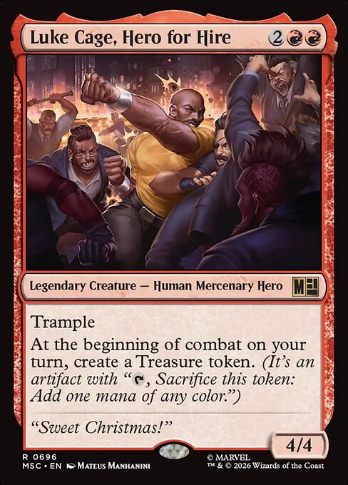 Luke Cage, Hero for Hire - Marvel Super Heroes Commander Magic card