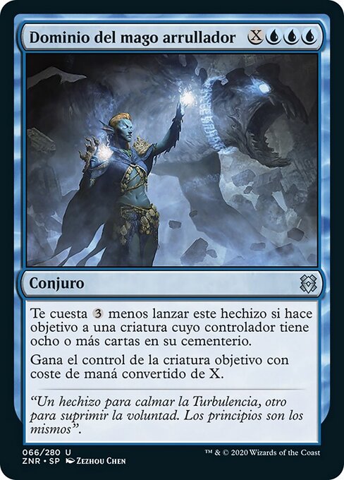 Dominio del Mitigatore (Lullmage's Domination) - Zendikar Rising (#66) - Illustrated by Zezhou Chen - Magic: The Gathering Card
