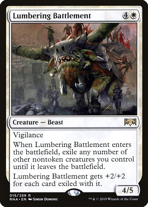 Lumbering Battlement - Ravnica Allegiance Magic card