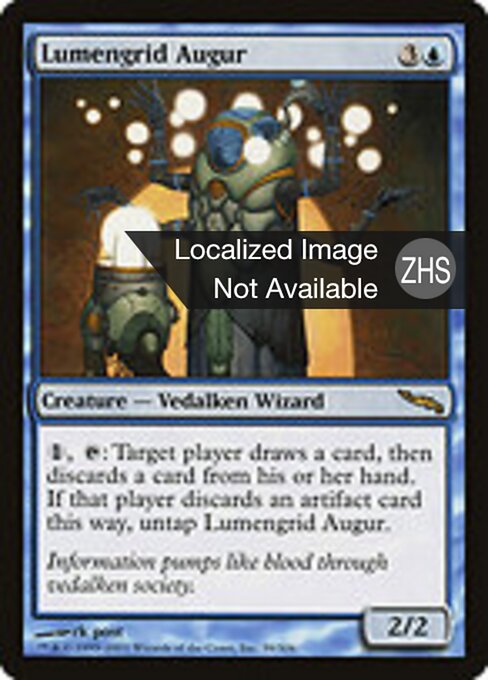 Lumengrid Augur - Mirrodin (#39) - Illustrated by rk post - Magic: The Gathering Card