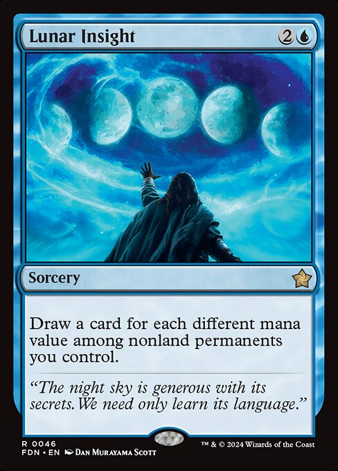 Lunar Insight - Foundations Magic card