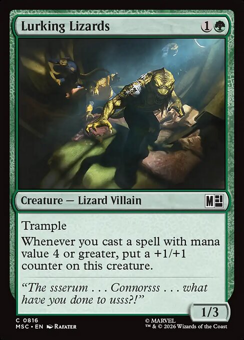 Lurking Lizards - Marvel Super Heroes Commander Magic card