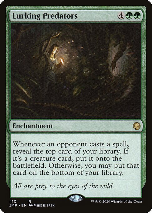 Lurking Predators - Jumpstart (#410) - Illustrated by Mike Bierek - Magic: The Gathering Card