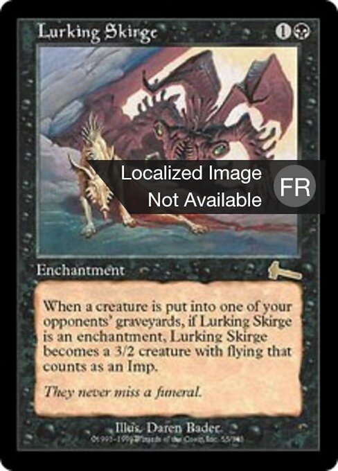 Scrige sournois (Lurking Skirge) - Urza's Legacy (#55) - Illustrated by Daren Bader - Magic: The Gathering Card