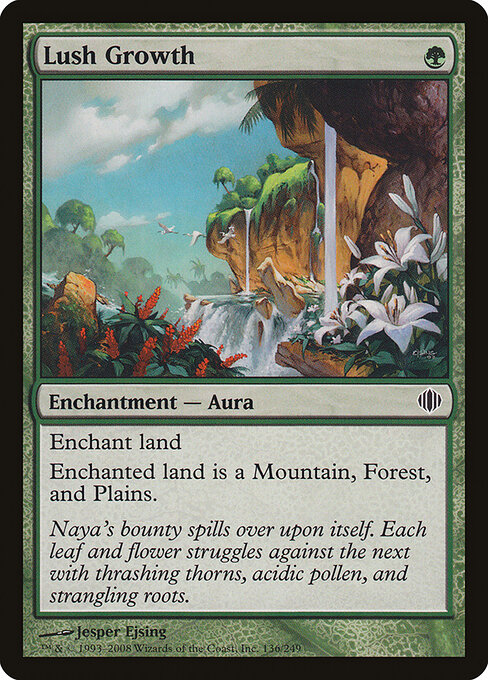 Lush Growth - Shards of Alara Magic card
