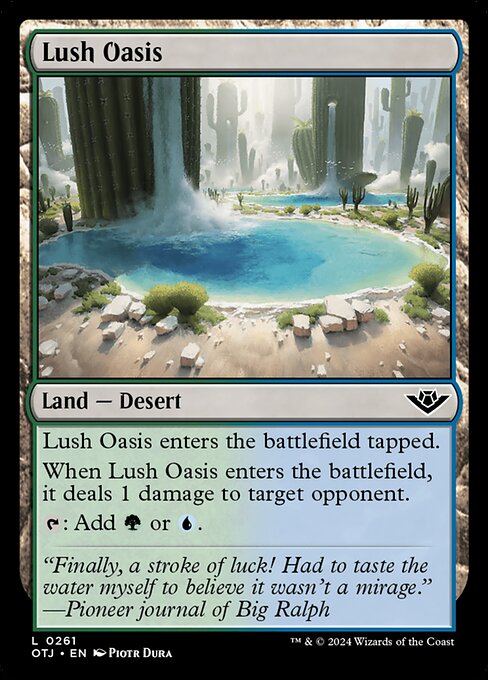 Lush Oasis - Outlaws of Thunder Junction Magic card