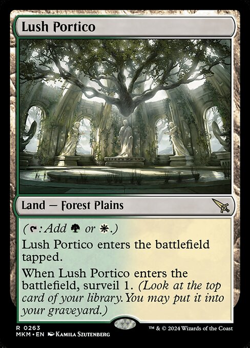 Lush Portico - Murders at Karlov Manor (#263) - Illustrated by Kamila Szutenberg - Magic: The Gathering Card