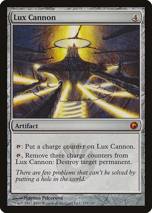 Lux-Kanone (Lux Cannon) - Scars of Mirrodin (#173) - Illustrated by Martina Pilcerova - Magic: The Gathering Card