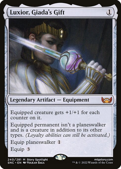 Luxior, Giada's Gift - Streets of New Capenna (#240) - Illustrated by Volkan Baǵa - Magic: The Gathering Card