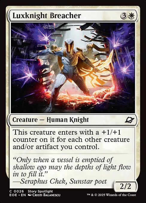 Luxknight Breacher - Edge of Eternities Magic card
