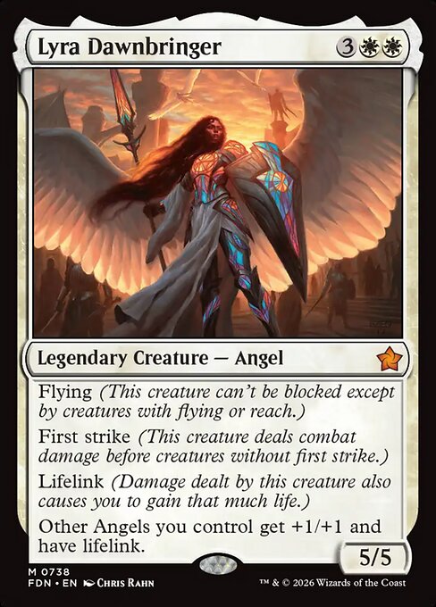 Lyra Dawnbringer - Foundations Magic card
