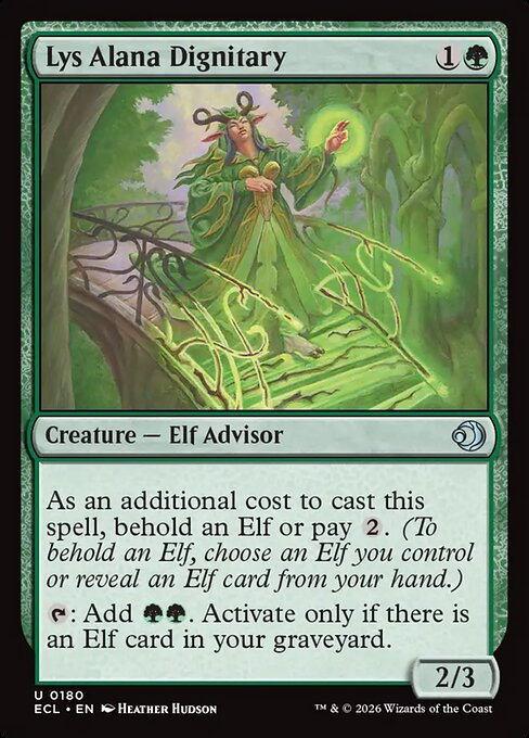 Lys Alana Dignitary - Lorwyn Eclipsed Magic card