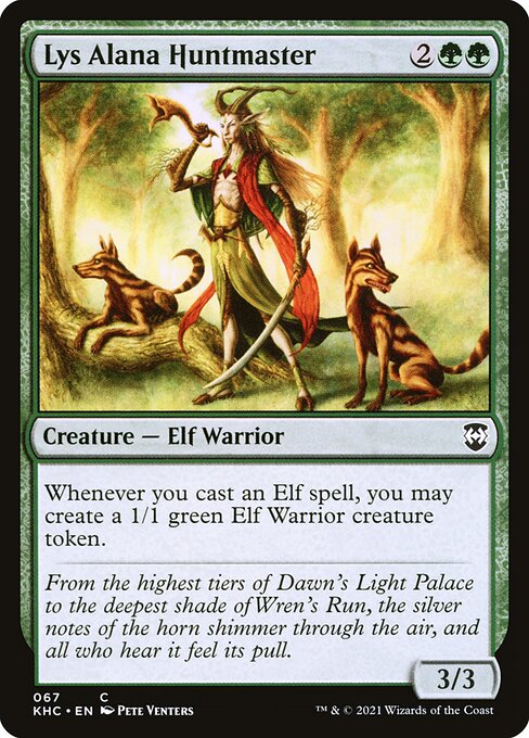Lys Alana Huntmaster - Kaldheim Commander Magic card